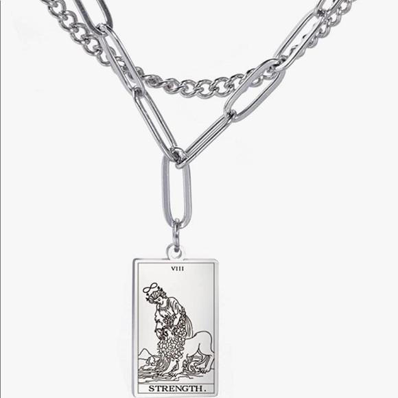 Tarot card layered necklace (SILVER) - Picture 12 of 16